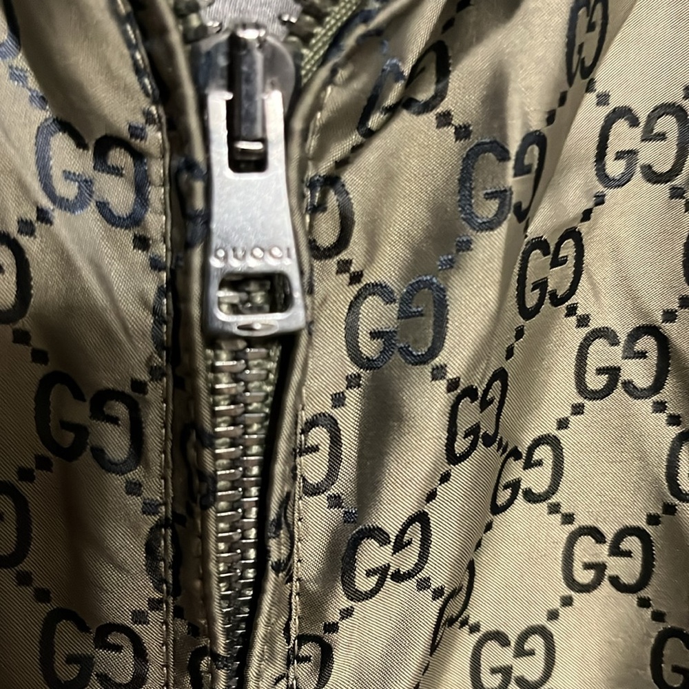 Gucci Mens Jacket Double Gucci Logo Size XL 54